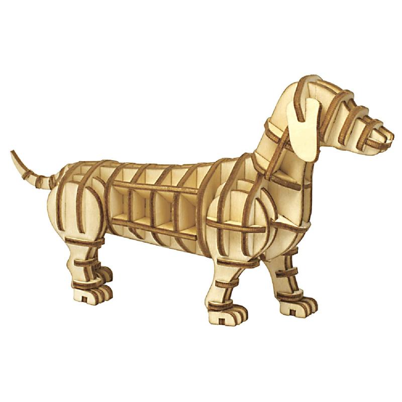 ki-gu-mi 犬猫シリーズ - 小学生 から 大人 まで 楽しめる 木製 3D 立体パズル DIY 工作キット - 男の子 女の子 の 知育玩具 - 立体アート として 大人の プレゼント にも最適な ウッドパズル