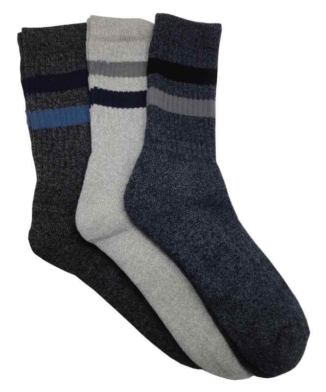 [富士手袋工業] フジテ 足を守る クッション パイル フットマン 綿パイル 先丸 ソックス 3足組(アソート) #9066