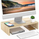 FITUEYES 机上台 モニター台 pcモニター台 デスク上置棚木製...(3)