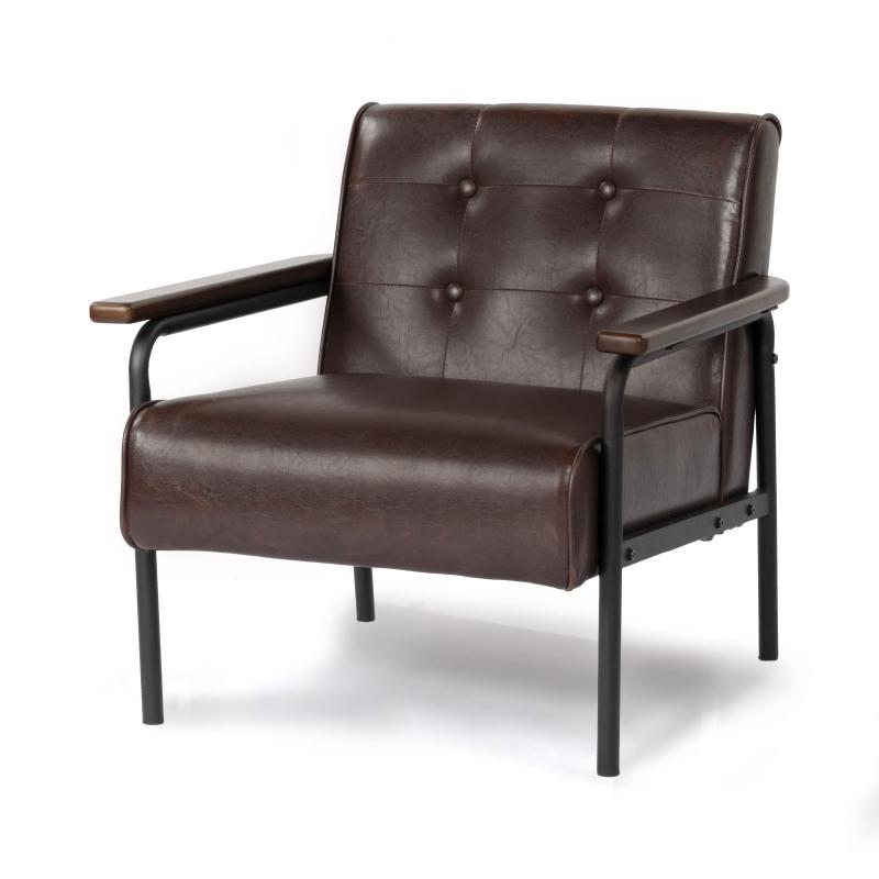 アーバン通商 レトロソファ アンティーク調デザイン レザー製品 アイアン脚 ZF-1521