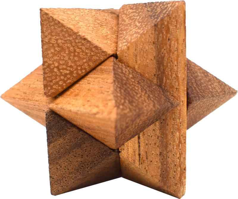 スターパズル Sサイズ 木製パズル 立体パズル 組木パズル 知育 脳トレ StarPuzzle WoodenPuzzle Madein..