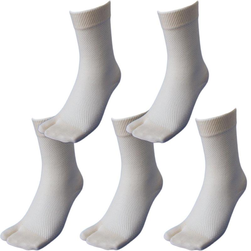 [ハヤシ] (774) 靴下 メンズ 2本指 爽やかメッシュ国産軍足 日本製5足組指付24.5〜27cm 生成り 国産高級綿糸のメッシュで通気性バツグン安心、高品質の日本製。甲部分がメッシュタイプの国産高級綿糸を使用した軍足。メッシュ編みで...