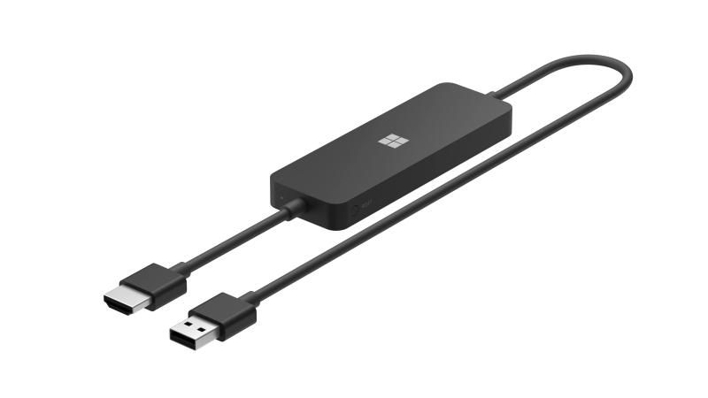 マイクロソフト ワイヤレス ディスプレイ アダプター P3Q-00009 : Wi-Fi不要 Miracast パソコンやスマホの画面をミラーリング USB給電可 簡単接続 (ブラック) Windows Surface 対応