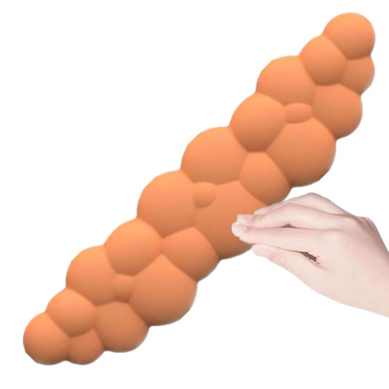 Samcos Keyboard Wrist Rest Cushion, Cloud-Shaped Wrist Support, Breathable, Soft Material, for PC Gaming, Office Work, Laptops, and Computer Keyboards.