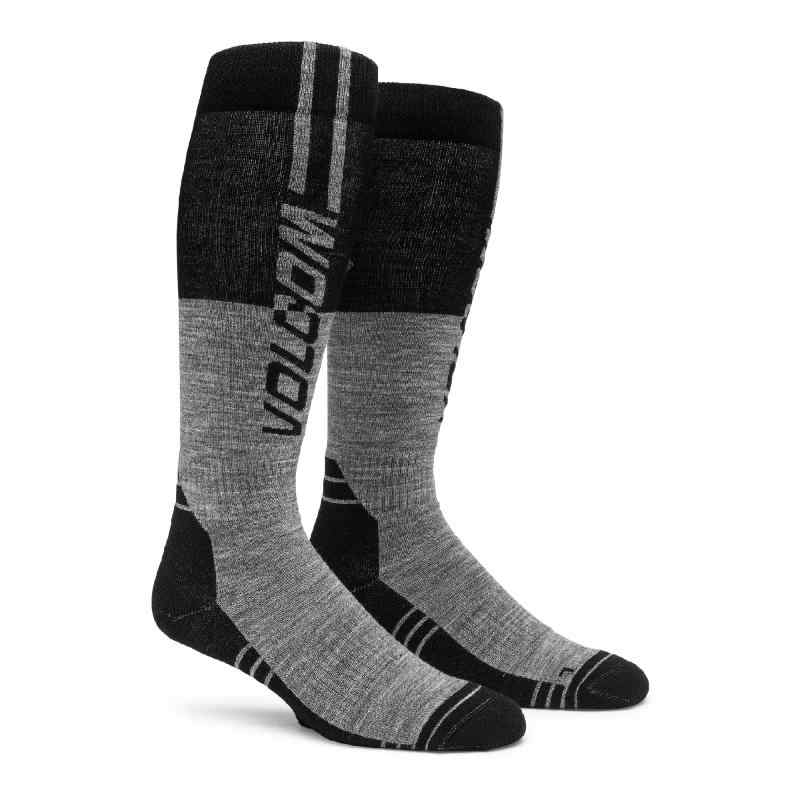 [ヴォルコム] メンズ クルーソックス (総柄グラフィック) [ J6352502 / SPLITZ WOOL BLEND OTC SOCK ] 靴下 スノー HGR