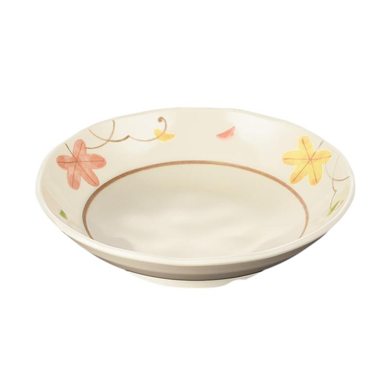 マルケイ (MARUKEI) 丸皿/丸皿 小 直径165×H31mm 330ml 『里ごよみ』 病院・高齢者施設 割れにくい 食..