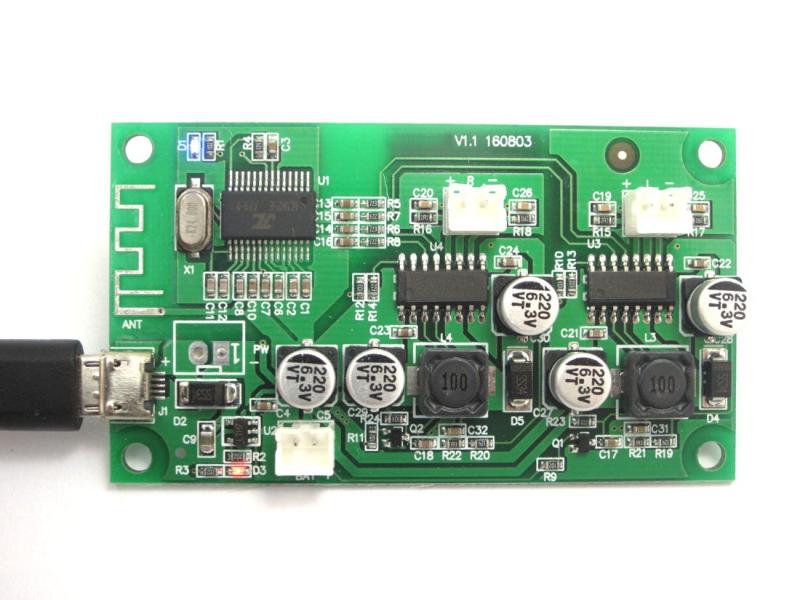 WINGONEER 2x6WステレオBluetoothオーディオレシーバーDC 3.7V / 5Vデュアルチャンネルオーディオパワーアンプボード（Bluetoothスピーカー用）
