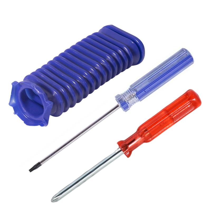 スリム クリーナー ヘッド 互換品 ダイソン掃除機用 青いホース蛇腹 の交換部品 特殊工具セット 分解 ..