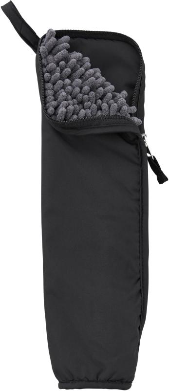 【特許取得済み】 山崎産業(Yamazaki Sangyo) 傘ケース 傘カバー 吸水 折りたたみ 折り畳み 自動開閉傘 ジャンプ傘 傘 マイクロファイバー モール SUSU スウスウ 抗菌 ブラック無地 Lサイズ 対応可