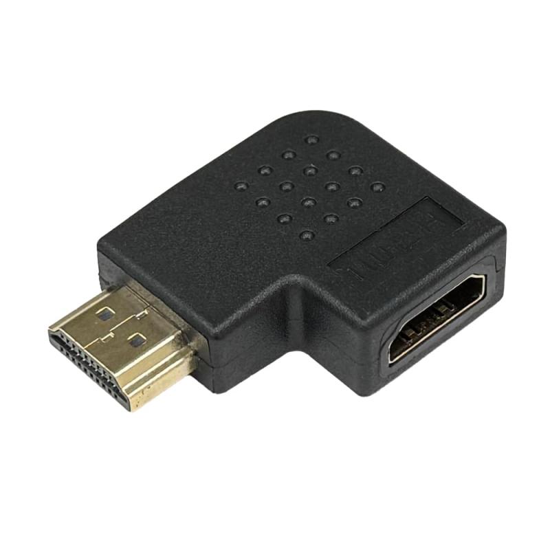 ライズジャパン HDMI L型変換コネクタ右向き 向き変更 中継アダプタ ドライバ不要 パソコン PC 周辺機器 11708