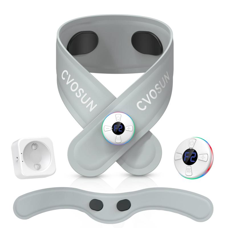 CVOSUN 電動ネックウォーマー ネックヒーター 電熱マフラー ウォームリング USB充電式首掛けヒーター 温感ネックリング 首温めグッズ 充電式加熱ネックラップ 3段温度 秋冬 屋外 男女兼用