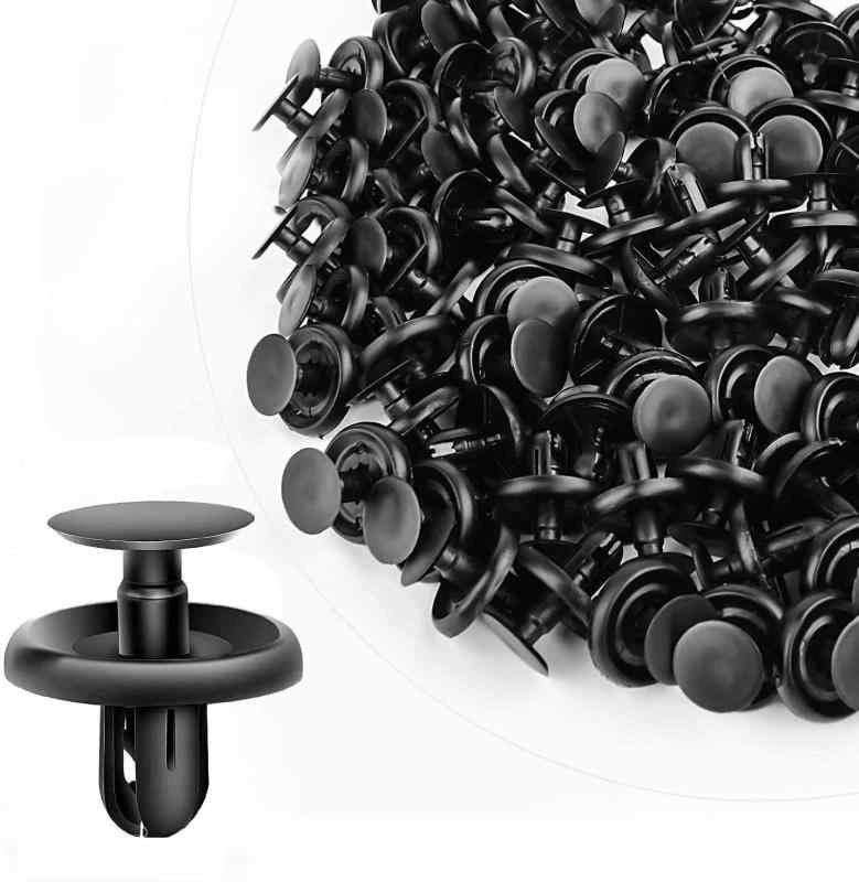 JUTOSU 100個 7mm穴径 トヨタ用 プッシュ エンジン アンダー カバー 保持クリップ ホール リベット ファスナー 泥フラップ ナイロン バンパー フェンダー クリップ フェンダー トヨタ用クリップ