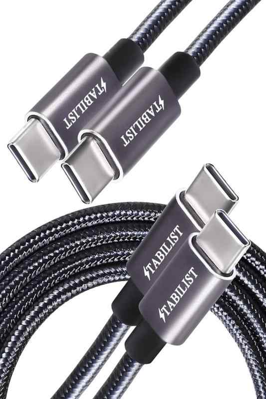 USB-C ケーブル C to C PD 2m 2本組 2.0 Type-C タイプc 急速充電 USBC typec たいふc C-C MacBook Pro/Air iPad Pro Galaxy 等対応