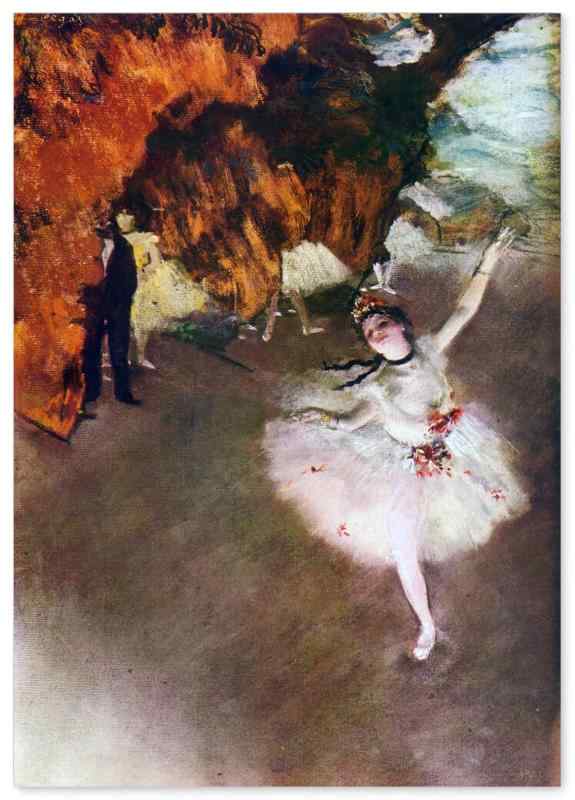 ポスター エドガー ドガ (舞台の踊り子) A3サイズ (日本製) インテリア 壁紙用 絵画 アート アートポスター