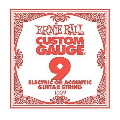 【】ERNIE BALL エレキギター弦 バラ弦 1009 .009 6本セット アーニーボール