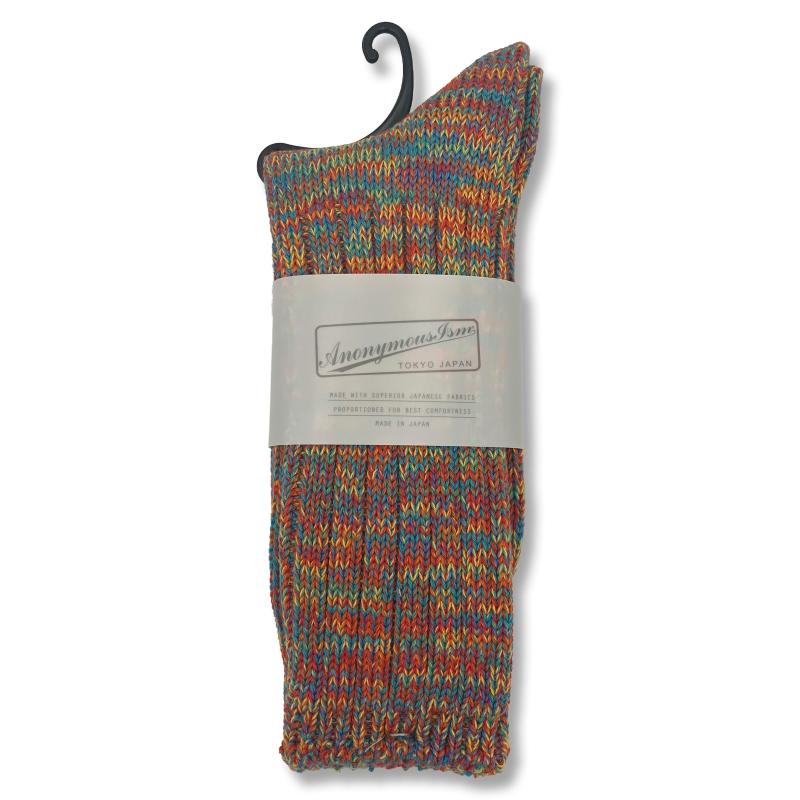 Anonymous Ism ソックス5color Mix Crewメンズ