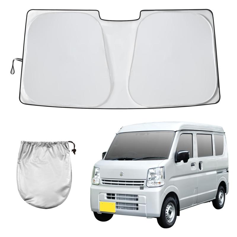 セイワ(SEIWA) サンシェード スズキ エブリイ (DA17V)(DA17W)(JOIN/PC/PAリミテッド/PA) 専用 ポップアップ サンシェード IMP291 フロント用 取り付け簡単 日よけ UVカット率99.9%以上 遮光率99.9%以上