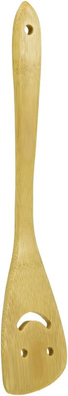 阿瀬真三商店 ヘラ 大 竹製 スマイル S1611 ベージュ 30.1x0.5x6cm