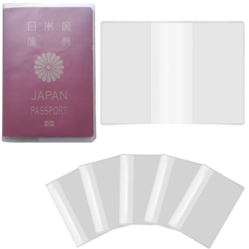[KOUMAKI] パスポートカバー お得 6枚セット 半透明 パスポートケース 防水 パスポート 国内海外旅行用..