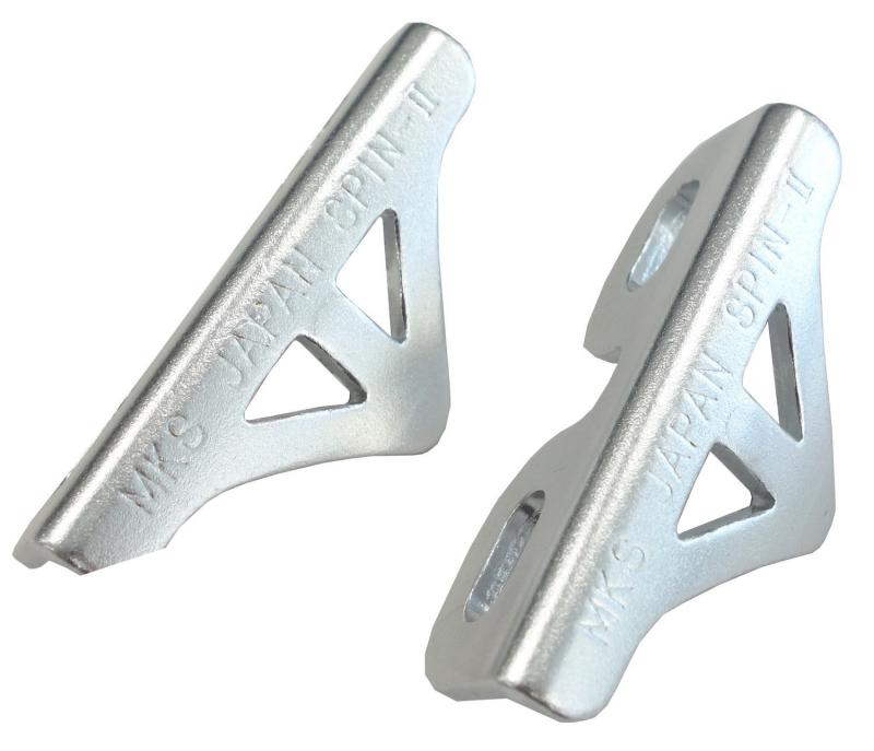 MKS(三ヶ島製作所) カスタマイズ用蹴返しパーツ SPIN-2(スピン2) シルバー アルミ製