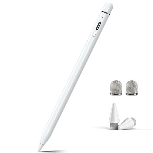 Adrawpen タッチペン iPad ペン【2023年最新型 POMペン先/導電繊維ペン先 2in1】 スタイラスペン 高感度 高精度 傾き感知 磁気吸着 パームリジェクション付き USB-C充電式 iPad/iPad Air/iPad mini/iP Adrawpen タッチペン iPad ペン【2023年最新型 POMペン先/導電繊維ペン先 2in1】 スタイラスペン 高感度 高精度 傾き感知 磁気吸着 パームリジェクション付き USB-C充電式 iPad/iPad Air/iPad mini/iP