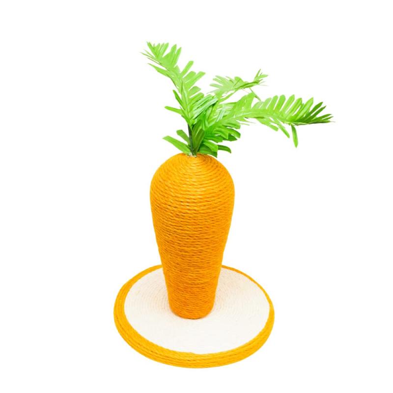 醫藥品（動物用） - CutePaw 猫用爪研ぎ 人参 爪とぎ 爪やすり 極太 据え置き 置物 縦型 おしゃれ 猫のおもちゃ ストレス解消 運動不足解消