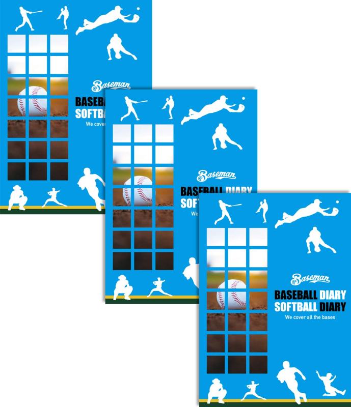 ベースマン BM（A）野球ノート 3冊セット（学童 小学校高学年 中学生用）