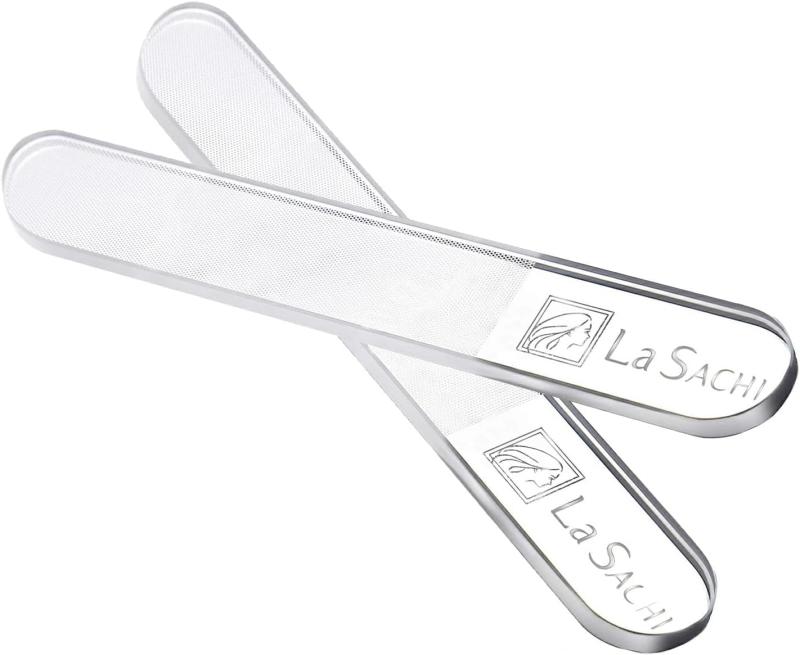 La SACHI(ラサチ) ガラス製 爪磨き 2個セット