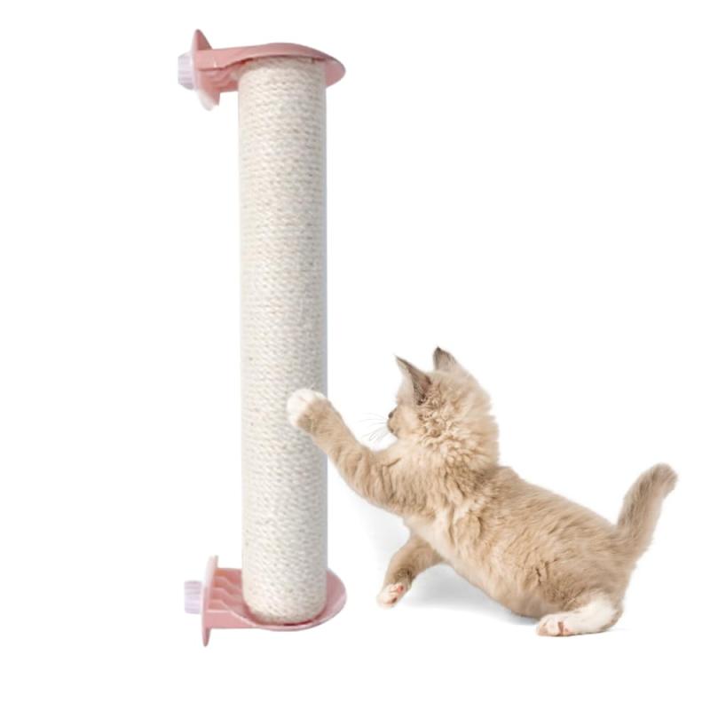 ideastore 猫 爪研ぎ 爪研ぎポール 爪研ぎ 爪とぎ ケージ用 麻 工具不要 簡単取り付け 長さ30cm