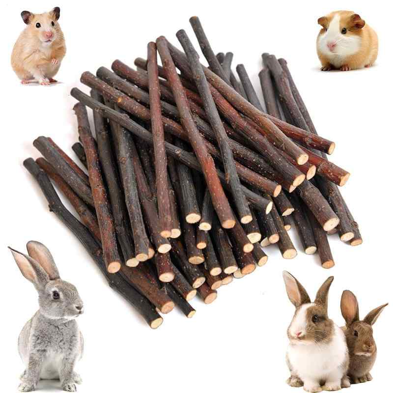 YIBOOOM 100g入りりんご枝 うさぎ おもちゃ かじり ハムスター おやつ チンチラ かじり木 デグー 玩具 小動物 餌 モルモット ケージ リス 小動物用 天然の噛むおもちゃ