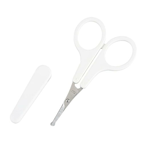 貝印 KAI 薄刃セーフティハサミ 先丸刃先 キャップ付 スリム刃 鼻毛 ハサミ KQ3105 貝印 KAI 薄刃セーフティハサミ 先丸刃先 キャップ付 スリム刃 鼻毛 ハサミ KQ3105