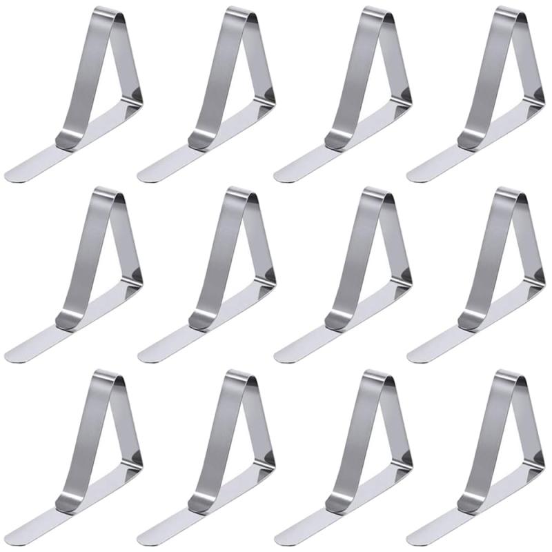 テーブルクロスクリップ テーブルクロス止め テーブルクロスストッパー 12個セット テーブルクロス 固..