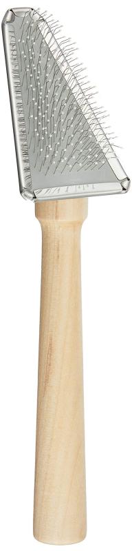 ホワイトフォックス ロングティー スリッカーブラシ ソフト トライアングル本体サイズ (幅X奥行X高さ) :8.5×21×21cm本体重量:45g