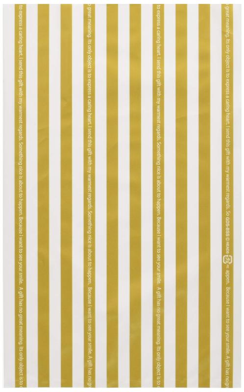 ギフトバッグ 平袋 ゴールドストライプ-SS (50枚) GDS-BSS