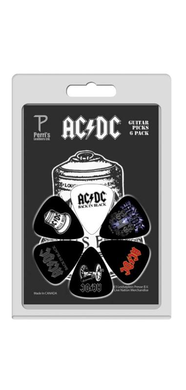 Perri's/ペリーズ LP-ACDC3 AC/DC ギターピック6枚セットピックセルロイドピック
