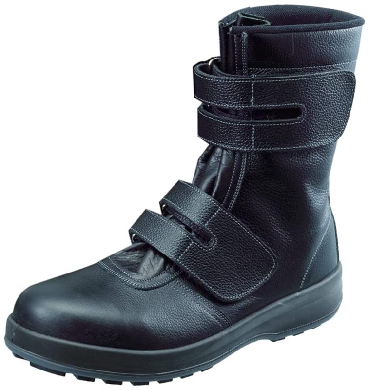 [シモン] 安全靴 長編上 マジック WS38黒