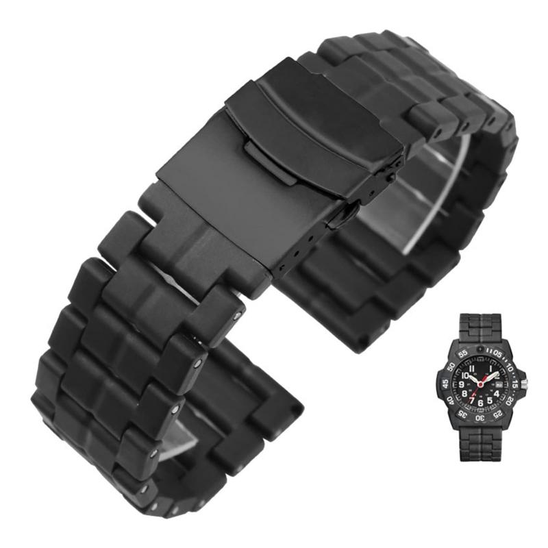 ステンレス 金属ベルト プラスチック鋼の時計バンドフィットLumino...(3)