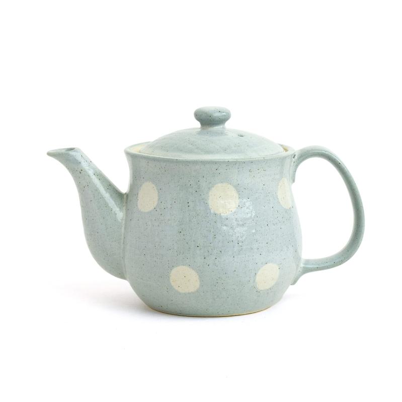 たたら ポット ティーポット 茶器 食器 茶こし付き 水玉 ドット 美濃焼 電子レンジ・食洗機対応 サボン..
