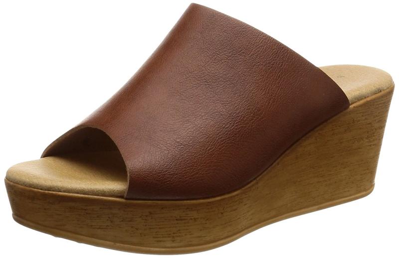 [はきもの広場] [パルティエダボール] partir d`abord 日本製 美脚 ウェッジソール ミュール サンダル レディース ウッド ヒール 厚底