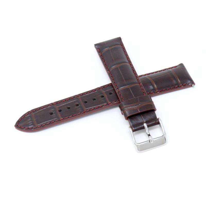 [セイコー] バンド 腕時計 20mm ベルト 牛革 メンズ こげ茶 ...(3)