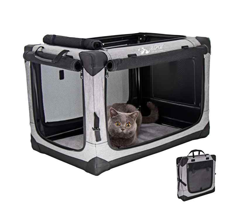 GPR ペット用ソフトクレート ペットキャリー ペットハウス 猫犬兼用 折りたたみ式 洗濯可能 取り外し可能
