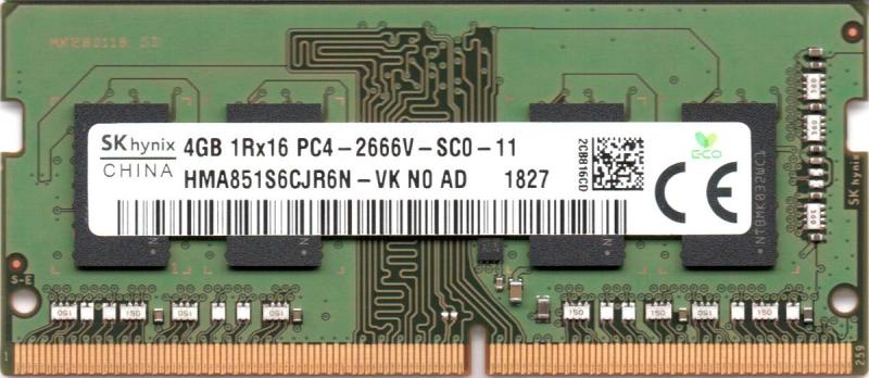 åȥޥ㤨SK hynix HMA851S6CJR6N - VK Non ECC PC4-2666V 4GB DDR4 at 2666MHz 260pin SDRAM SODIMM Single Kit Laptop Memory - OEM [¹͢]פβǤʤ3,140ߤˤʤޤ