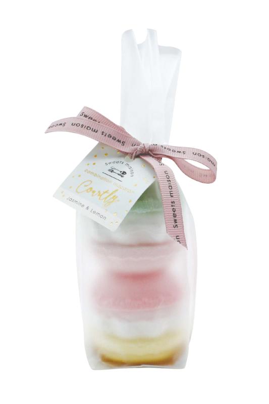 Sweets maison(スウィーツメゾン) 入浴剤 コンビネーションマカロンフィズ コートリー 2個セット ジャスミン & レモン OB-SMM-61-3