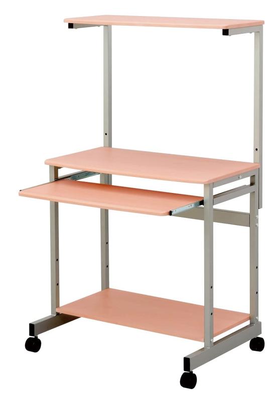 ナカバヤシ ワイドパソコンラック ハイタイプ ナチュラル木目 PRS-601NM本体寸法：W750×D500×H1105・1205mm本体重量：18.5Kg材質：フレーム／スチール粉体塗装　メイン・スライドテーブル／MDF　PVC貼り　キャ...