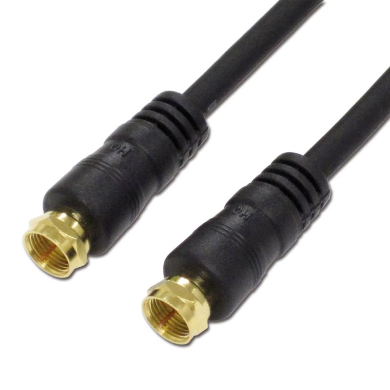 アイネックス アンテナケーブル F型ネジ式 ストレート 1m F4C-10