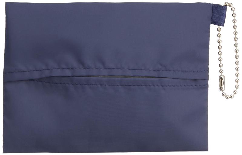 [エンジェルスマイルロイヤルスクール] ティッシュケース ボールチェーン・ティッシュゴミ入れ付 ネイ..