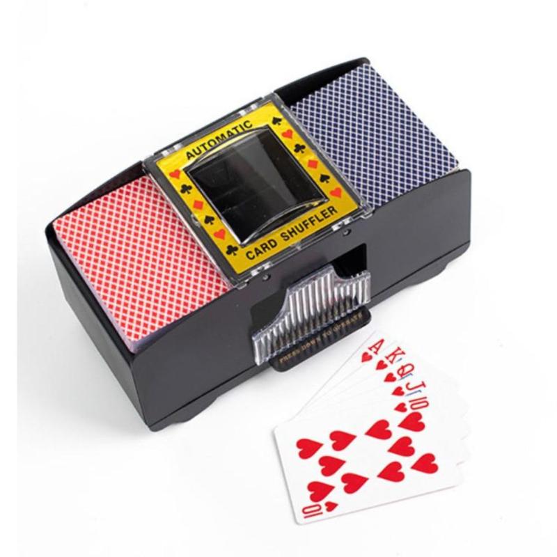 RERACO カードシャッフラー 自動 シャッフルマシン トランプ カードゲーム パーティー カジノ シャッフル機 時間短縮 2デッキ用