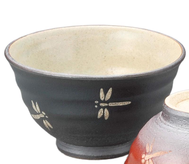 美濃焼 飯碗 業務用 日本製 12×7cm トンボ茶碗(緑) 44905234