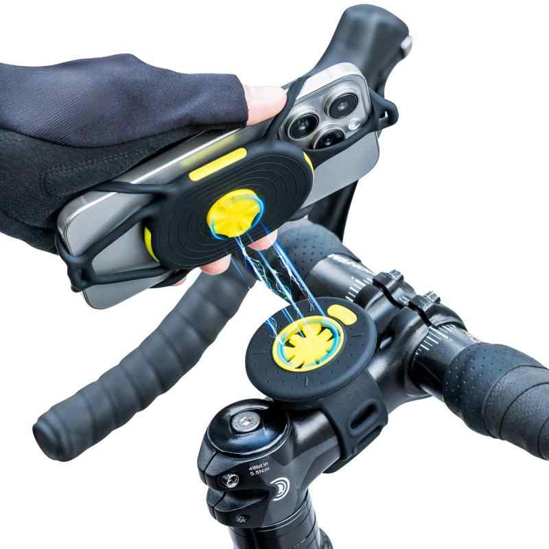 新登場【Bone】Bike Tie Connect Kit 2 Magnetic 自転車 スマホホルダー シリコン 360度回転 GARMIN互..