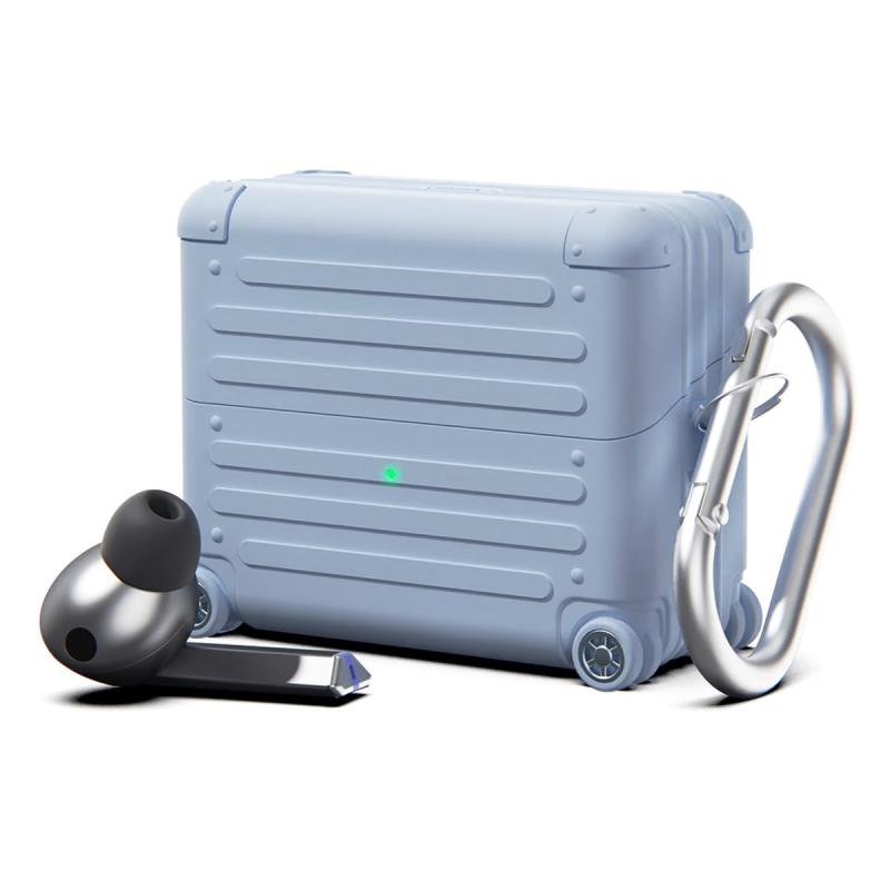 miak Buds3/Buds3 Pro ケース シリコン製キャリーケース [ 耐衝撃 シリコン カラビナ付き ワイヤレス充電 ] ギャラクシー バッズ3 バッズ3プロ ベージュ MA27423GBP3 【】